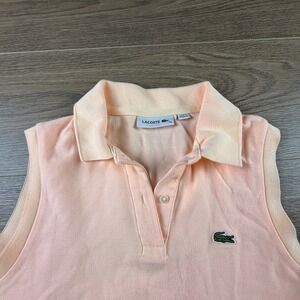 Lacoste | Dresses | Vintage Lacoste Halter Dress Womens Large Orange Cotton  Pique Polka Dot | Poshmark